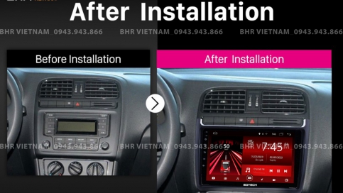 Màn hình DVD Android xe Volkswagen Polo 2009 - nay | Gotech GT8 Max